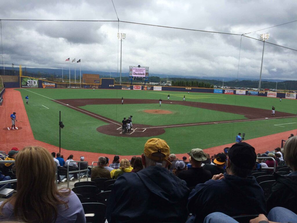 morgantown wv baseball park during a game