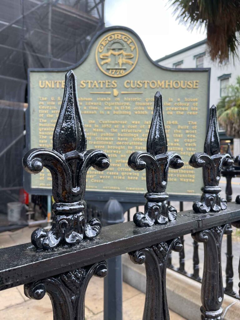 iron fence in savannah ga