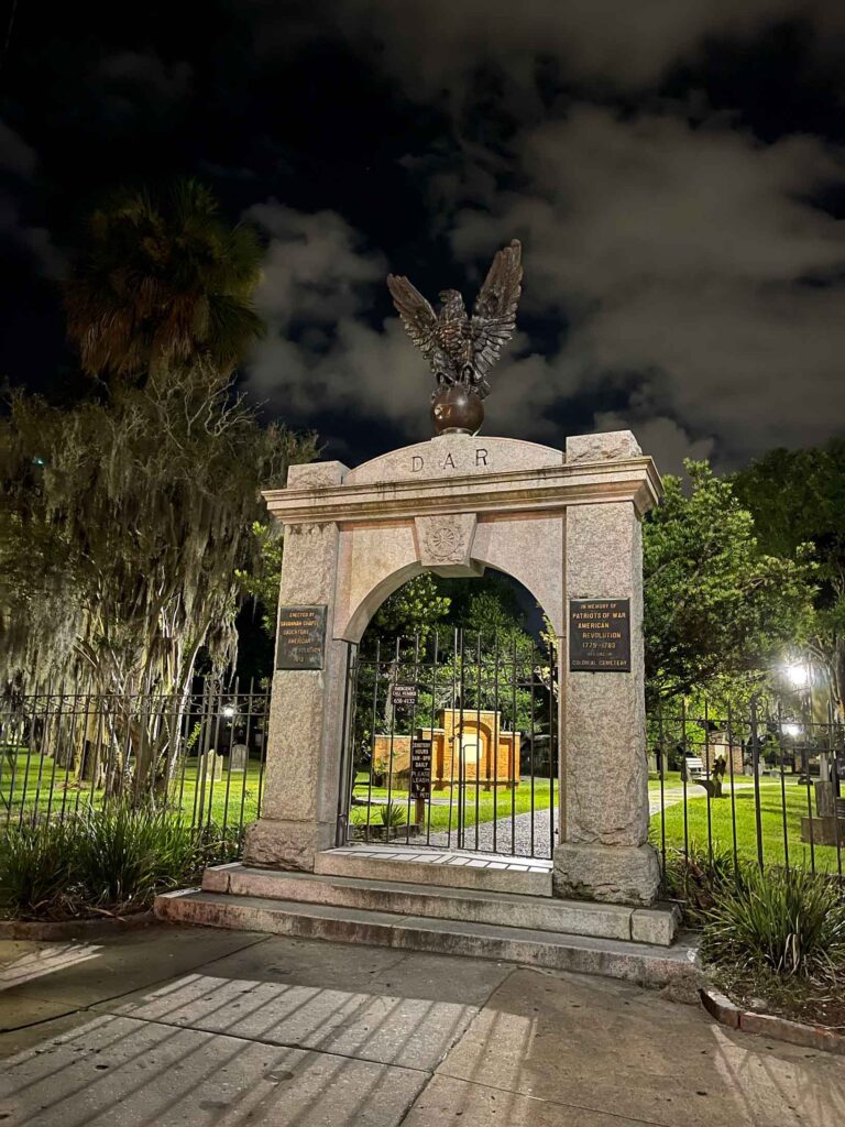 cemetery entrance in savannah ga