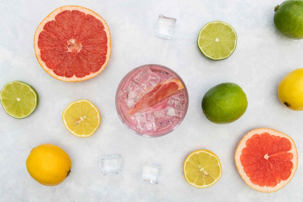 picture of slices of grapefruit, limes, lemons