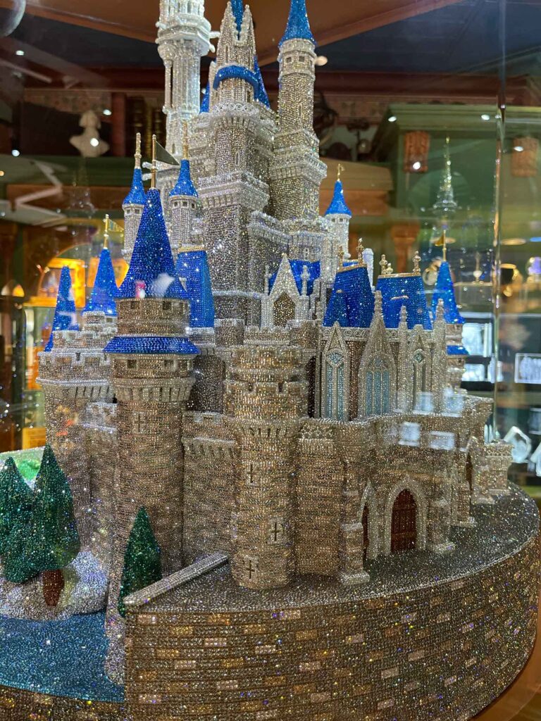 crystal castle for sale on Main Street in Magic Kingdom